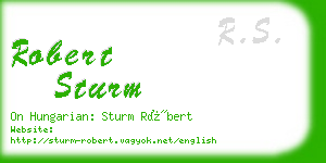 robert sturm business card